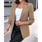 Damen elegante Blazerjacke mit modischem Schnitt EB
