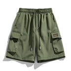 Herren Cargo-Shorts mit elastischem Bund und praktischen Taschen EB