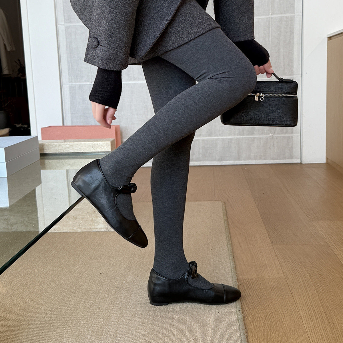 Damen Elegante Ballerinas mit modischem Schleifen-Detail und komfortabler Innensohle EB