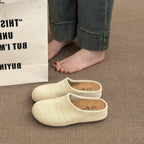 Damen bequeme Slipper aus atmungsaktivem Textilmaterial EB