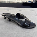 Damen Bequeme Slides mit breitem Riemendesign EB