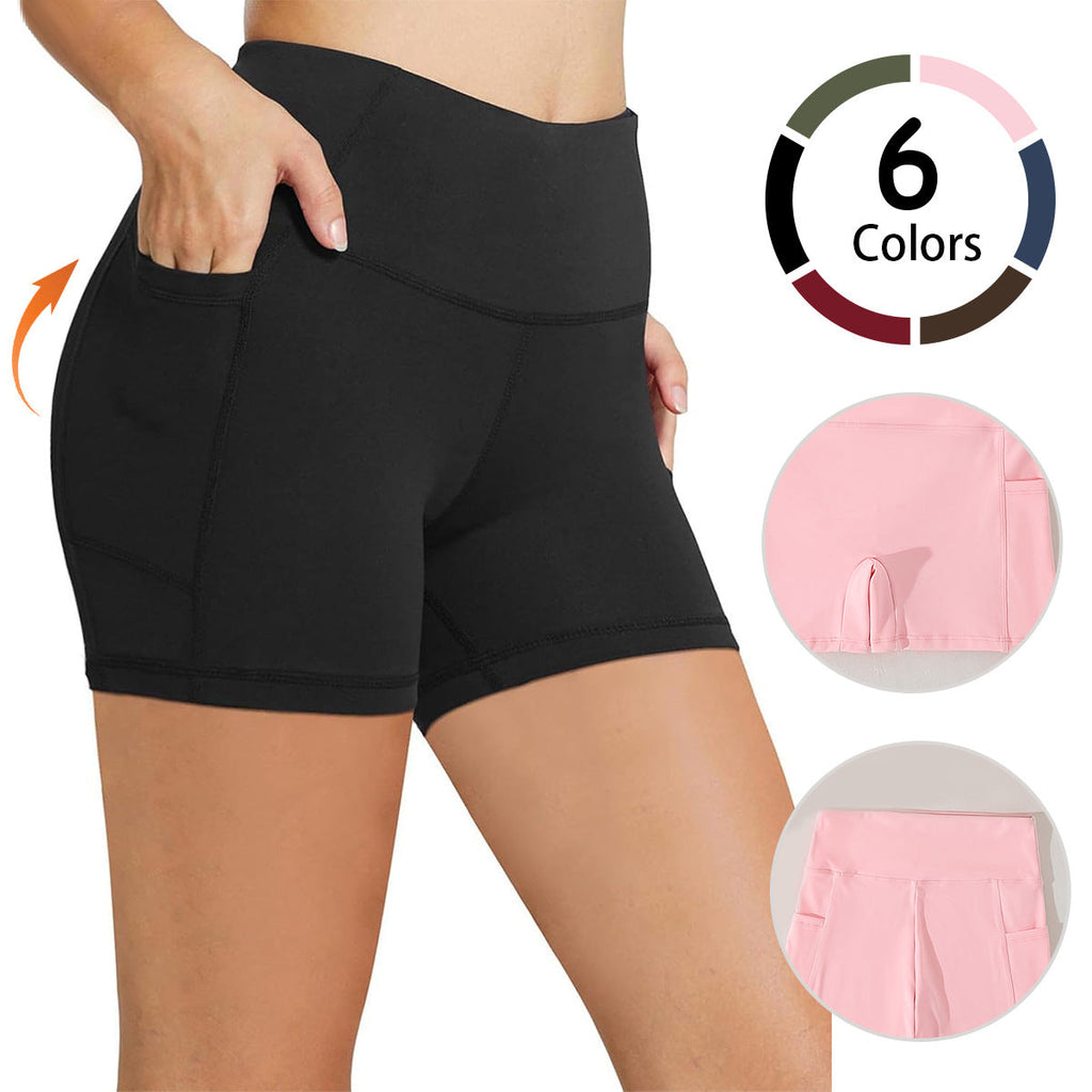 Sportliche Damen-Kompressionsshorts mit praktischen Seitentaschen
