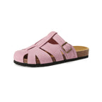 Damen bequeme Sandalen mit modischer Schnallenverzierung EB