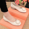Damen Ballerinas mit modischer Schnallenverzierung EB