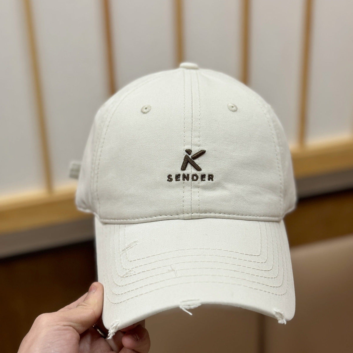 Herren-Baseballcap im Distressed-Look