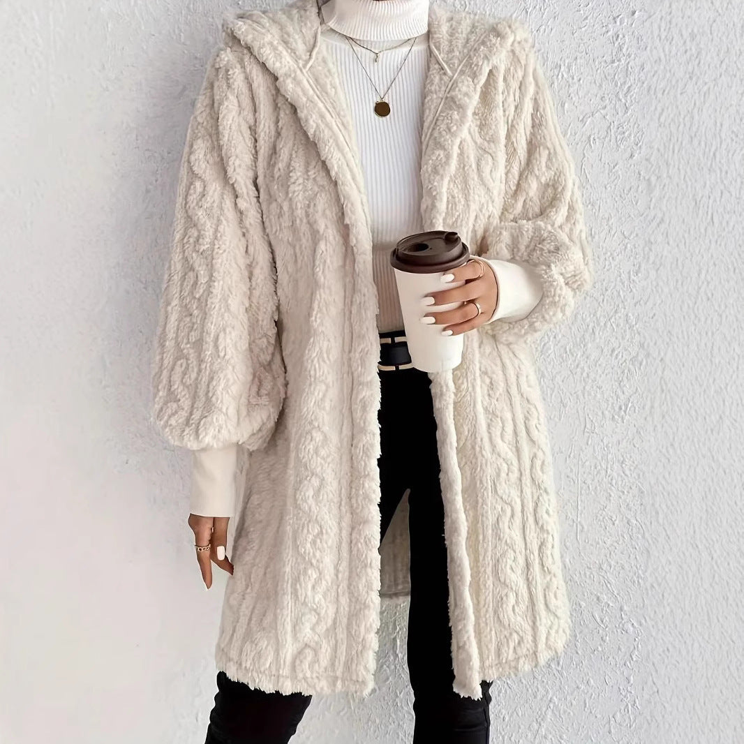 Damen Kapuzenjacke aus luxuriösem Fleece EB