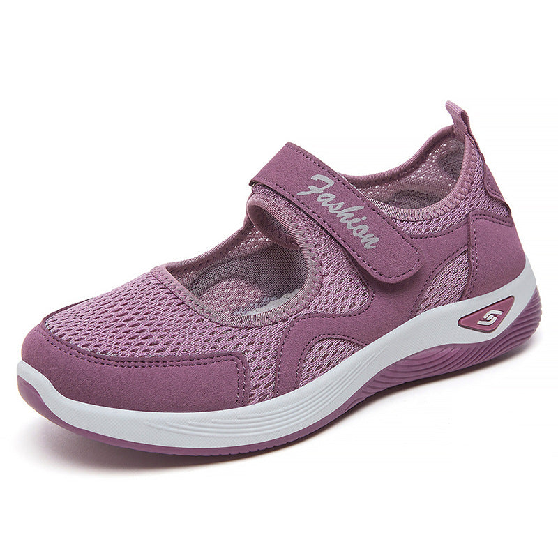 Damen Sportliche Slip-On Schuhe mit rutschfester Sohle und atmungsaktivem Obermaterial EB