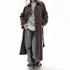 Damen Eleganter und hochwertiger Trenchcoat EB
