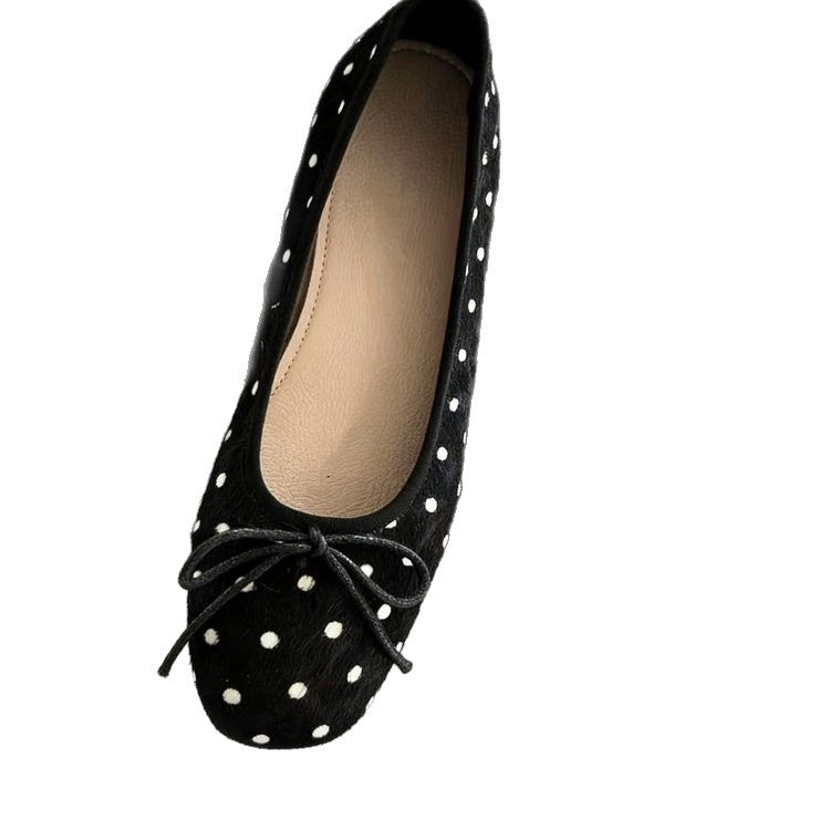 Damen Ballerinas mit schickem Punkte-Design und bequemer Sohle EB