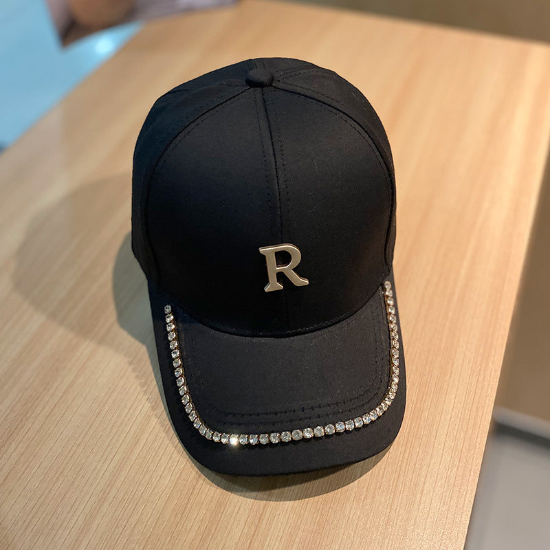 Damen-Baseballcap mit Strasssteinen