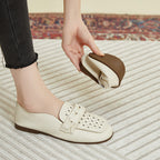 Damen Bequeme Mokassins mit modischem Schnallen-Design EB