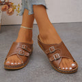 Damen Bequeme Clogs mit verstellbaren Schnallen EB