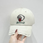 Unisex-Kappe mit Charakter-Stickerei