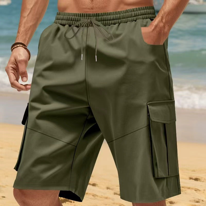 Herren-Bermudashorts für Reise und Freizeit mit elastischem Bund