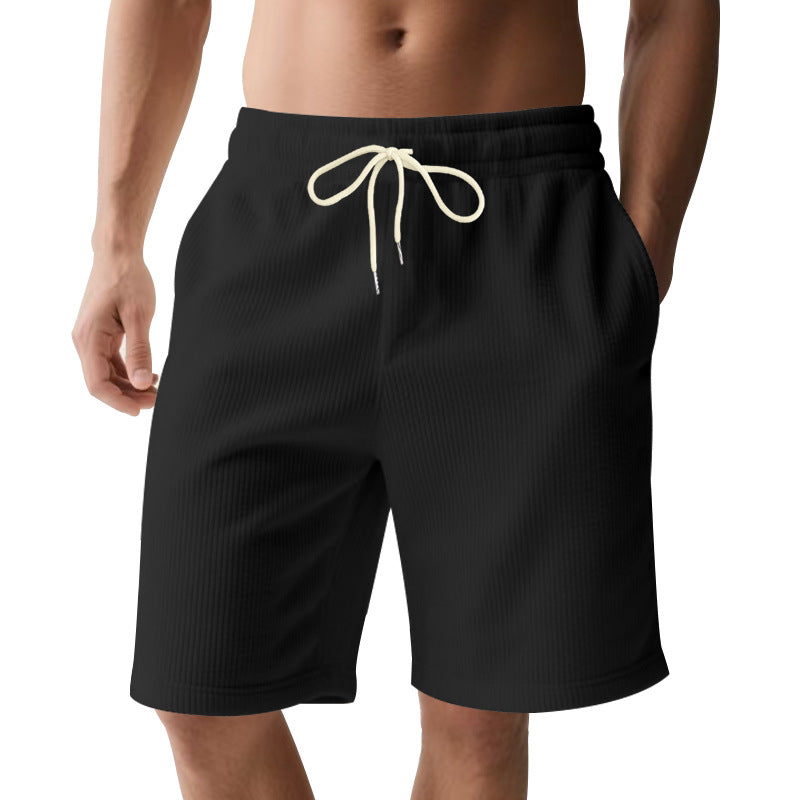 Herren-Bermudashorts mit elastischem Bund und Kordelzug
