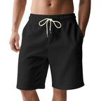 Herren nan knielange Bermudashorts mit elastischem Bund Kordelzug und Seitentaschen EB