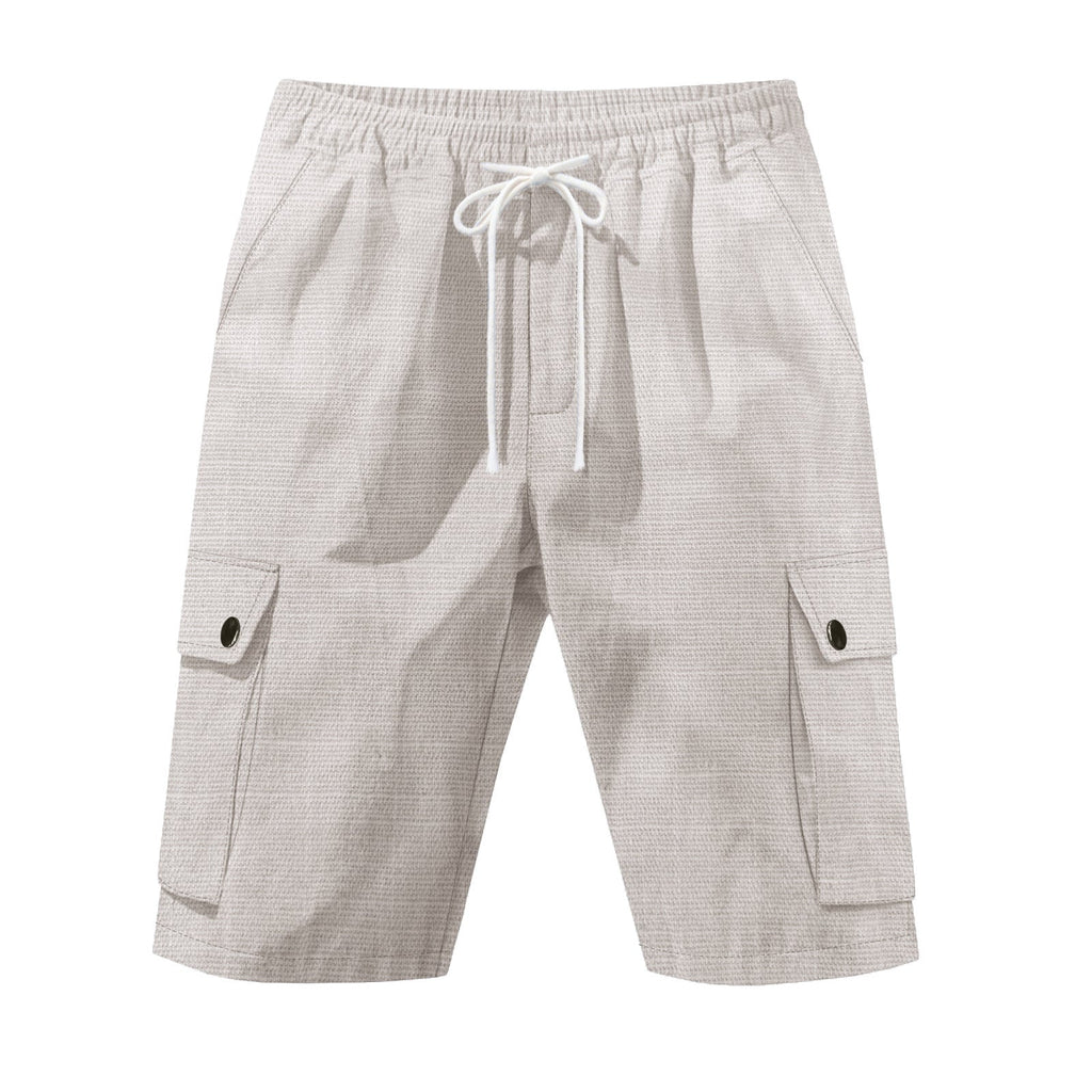 Herren Cargoshorts mit elastischem Bund und Klappentaschen