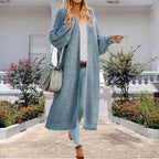 Damen Großer Strickmantel mit weitem Schnitt und tiefen Taschen EB