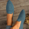 Damen bequeme Slipper mit atmungsaktivem Strickdesign EB