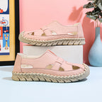 Damen Bequeme Sandalen mit atmungsaktivem Obermaterial und rutschfester Sohle EB