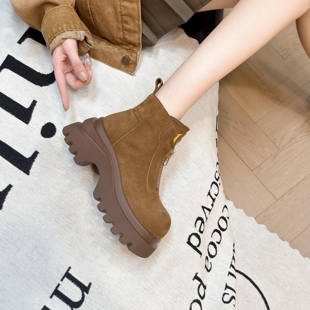 Damen Ankle Boots mit rutschfester Sohle und modischem Design EB