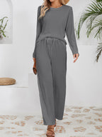 Damen Elegantes und bequemes Set aus gefeuchtetem Material EB