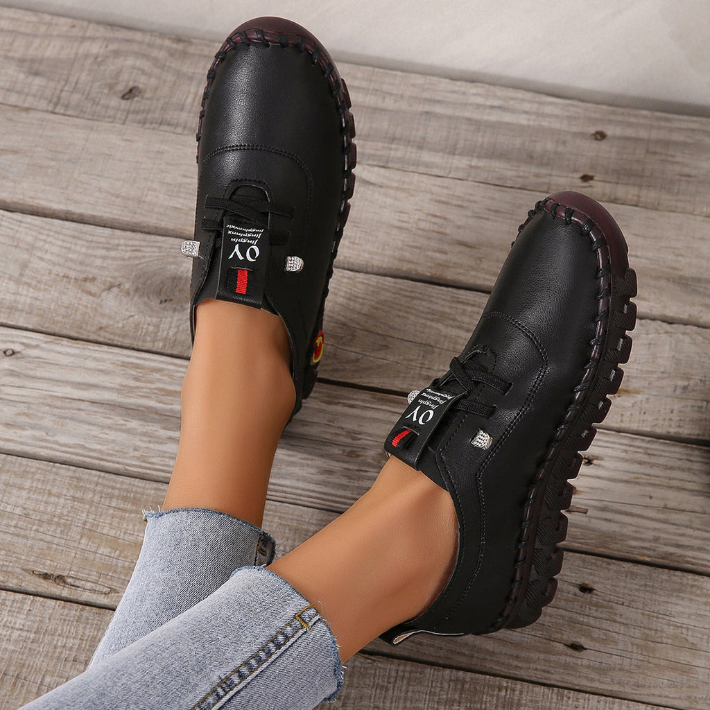Damen bequeme Freizeit-Schuhe mit rutschfester Sohle und atmungsaktiven Einsätzen EB