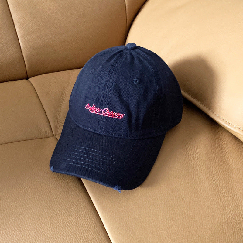 Damen Baseballkappe aus Baumwolle im Used-Look
