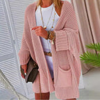 Damen Grober Strick-Cardigan EB