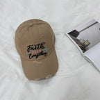 Damen-Baseballkappe mit Distressed-Stickerei