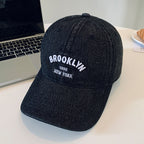 Bestickte Denim-Baseballkappe