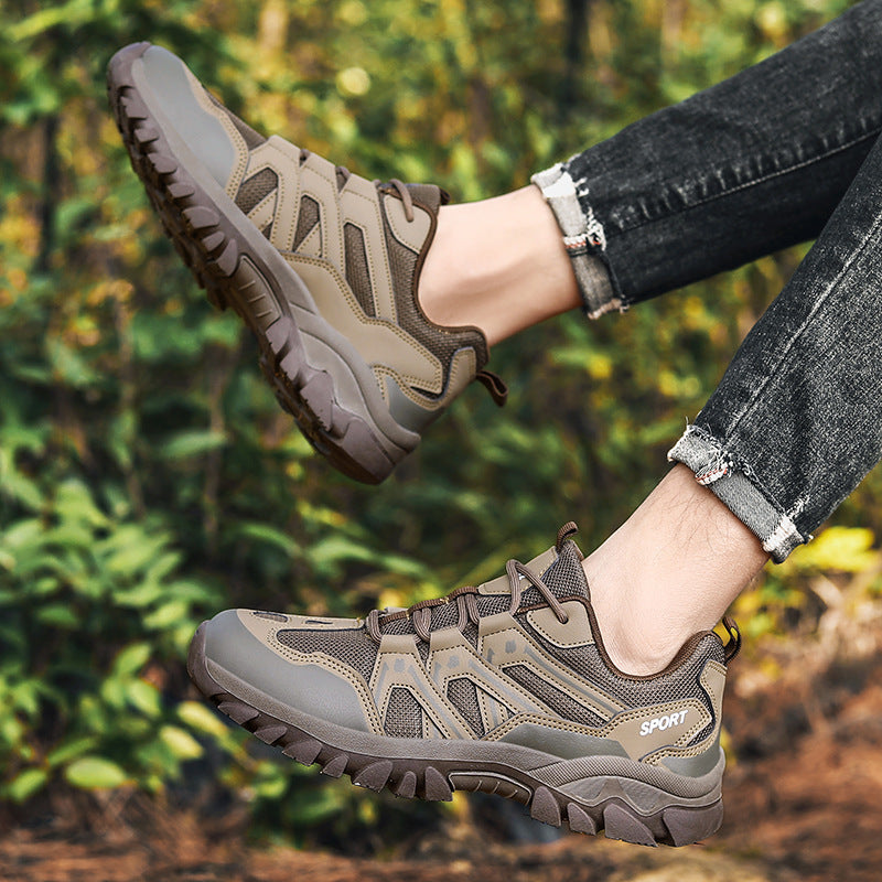 Herren nan robuster Trailtrekkingschuh mit wasserabweisender Membran, verstärkter Zehenkappe und griffiger Geländelaufsohle EB