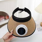Faltbares Strohvisier mit Solar-Ventilator