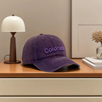 Damen-Baseballcap aus Baumwolle mit Stickerei im Distressed-Look