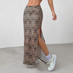Damen Eleganter Maxirock mit hohem Schlitz EB