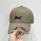 Damen Baseballcap im Distressed-Look