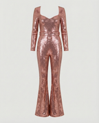 Glamouröser Pailletten-Jumpsuit für Damen