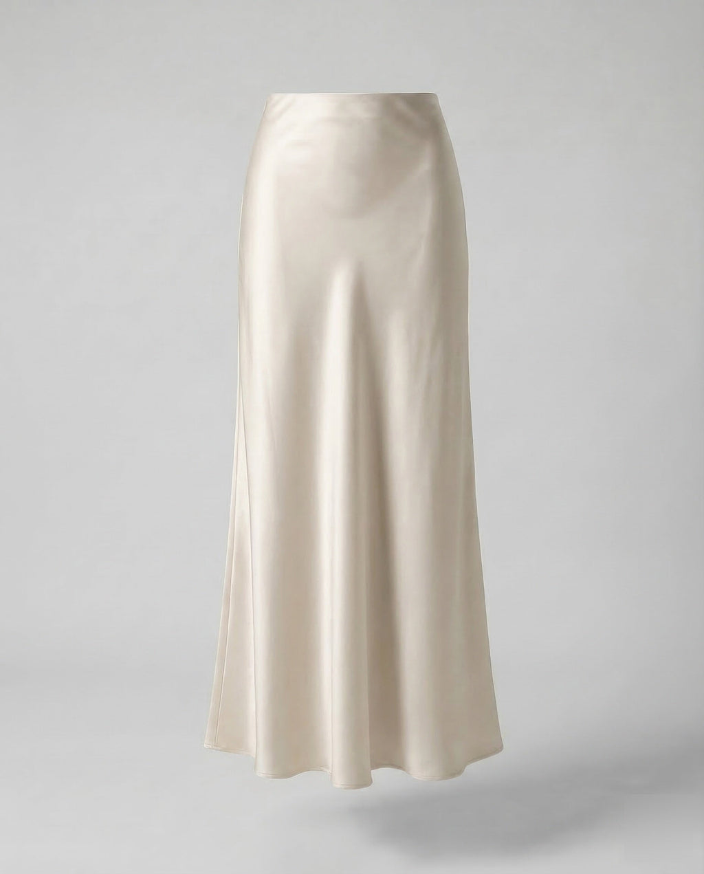 Damen Maxirock Satin High Waist