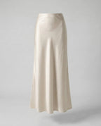 Damen Maxirock Satin High Waist