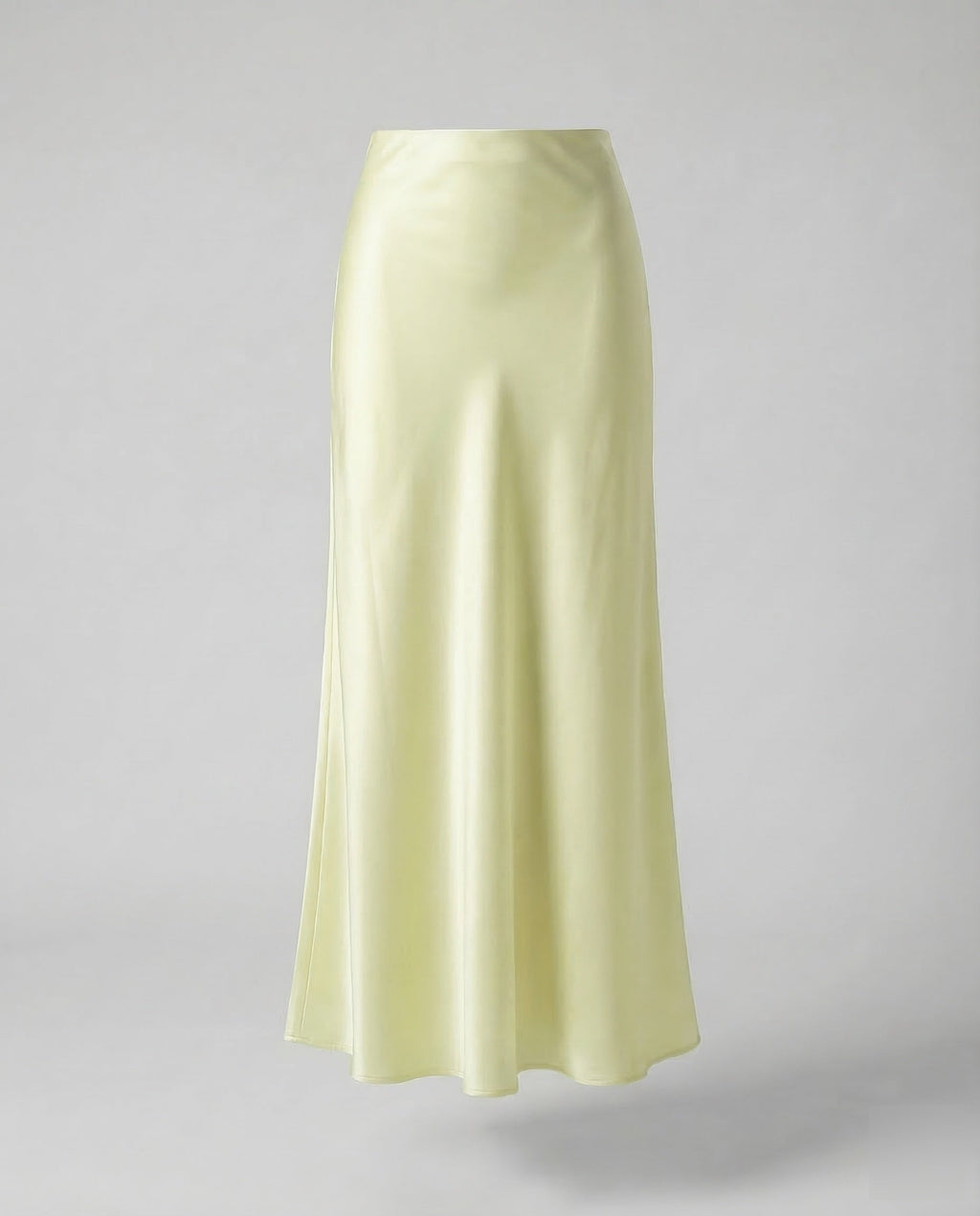 Damen Maxirock Satin High Waist