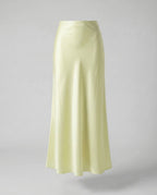 Damen Maxirock Satin High Waist