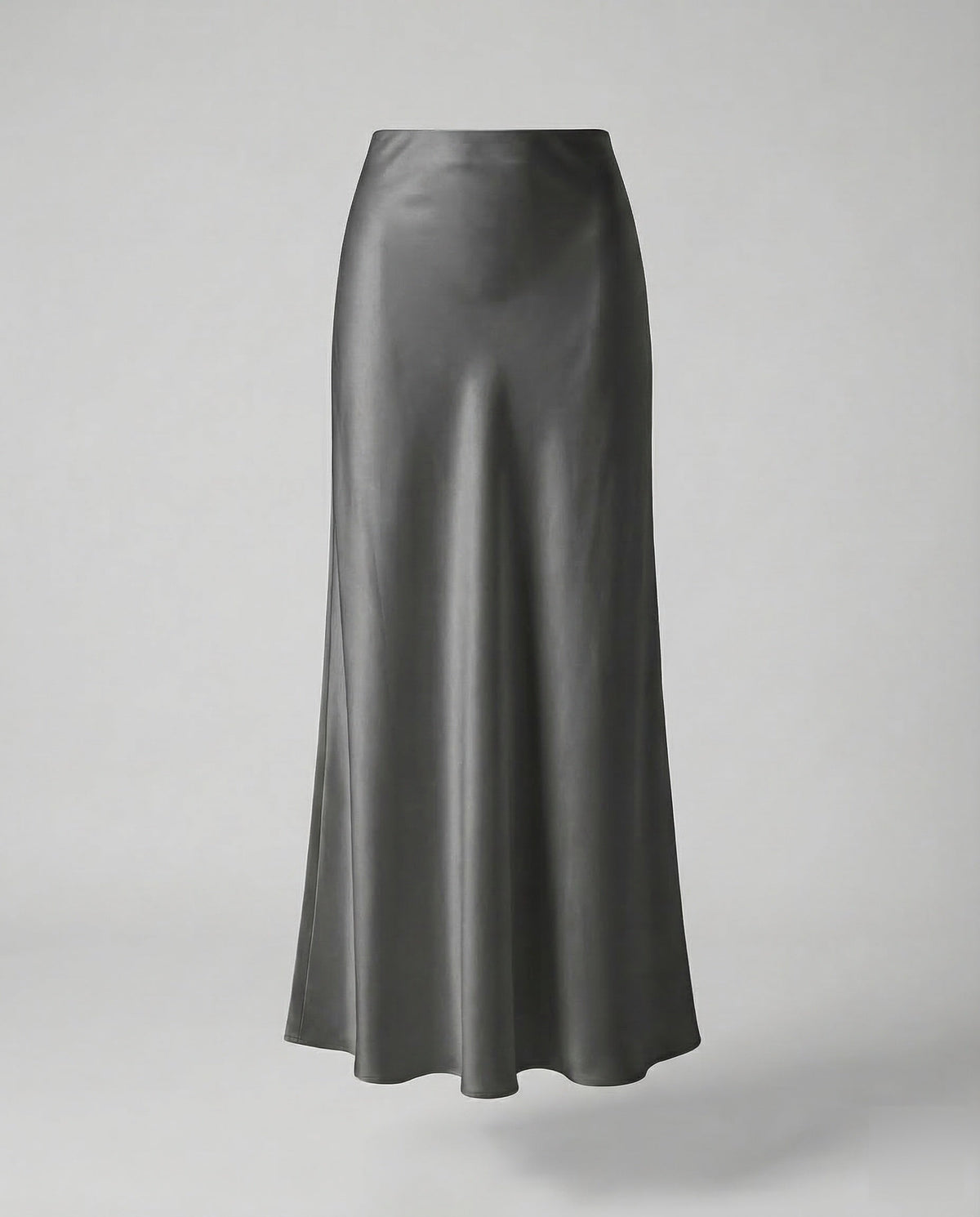 Damen Maxirock Satin High Waist