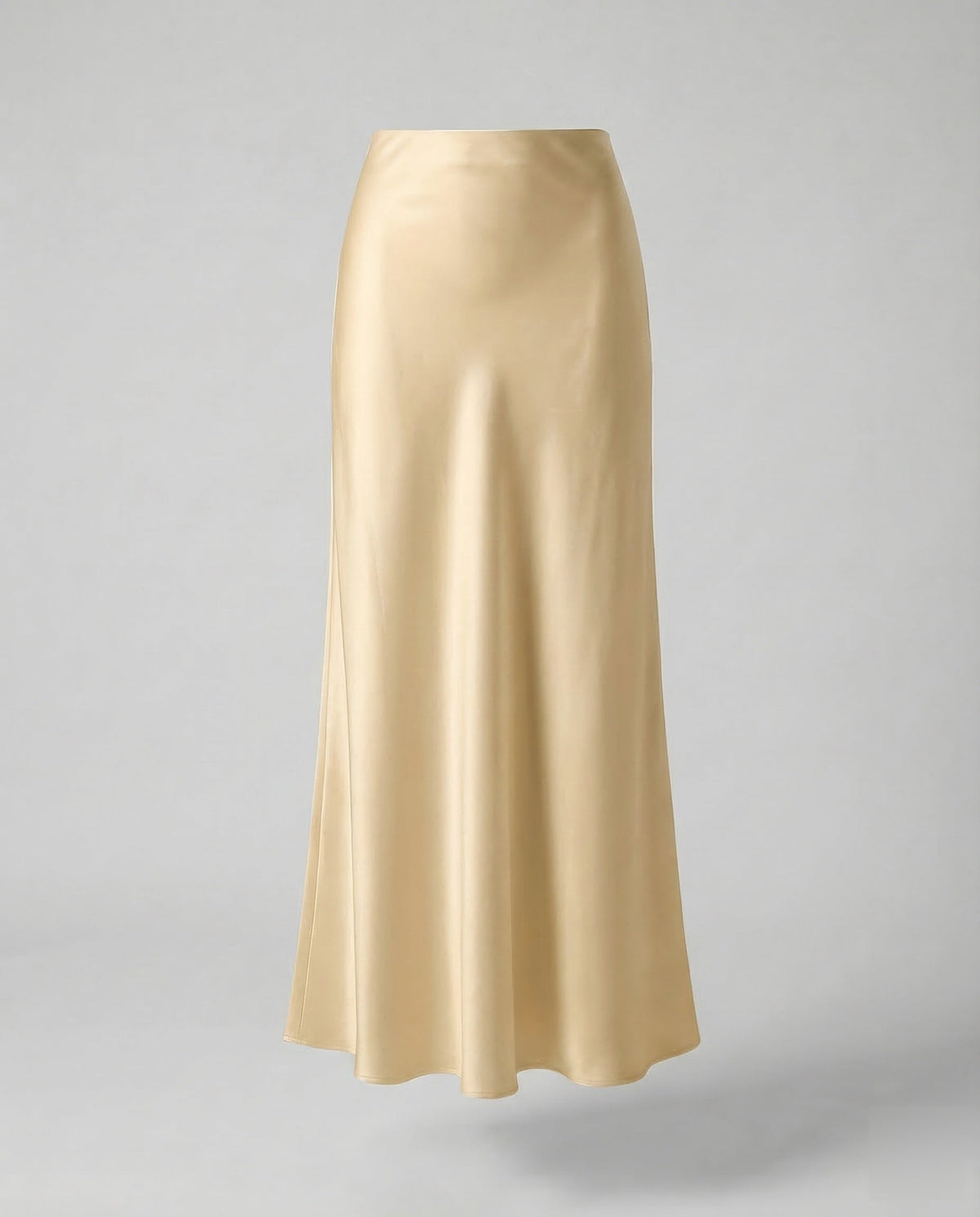 Damen Maxirock Satin High Waist