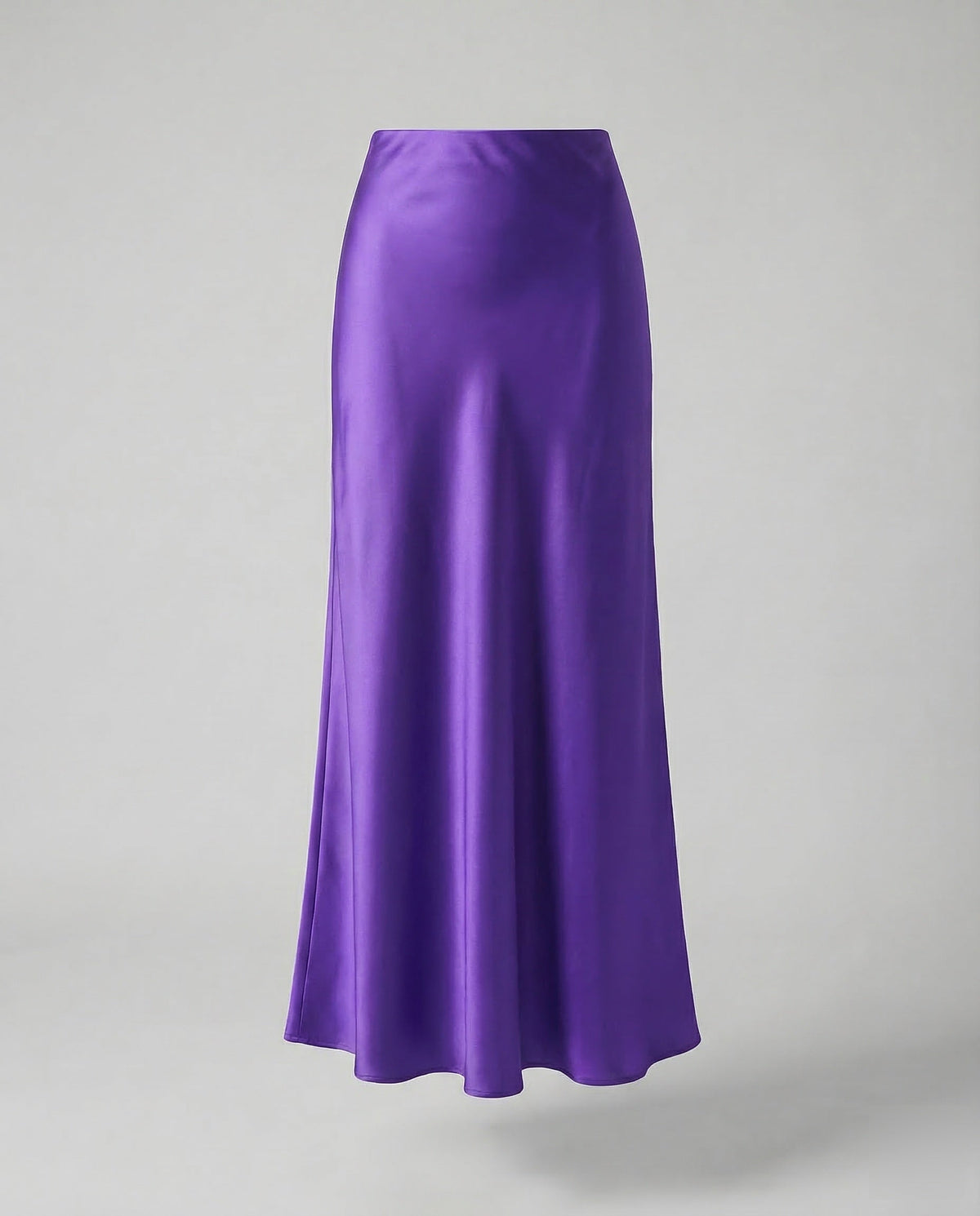 Damen Maxirock Satin High Waist