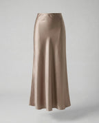 Damen Maxirock Satin High Waist
