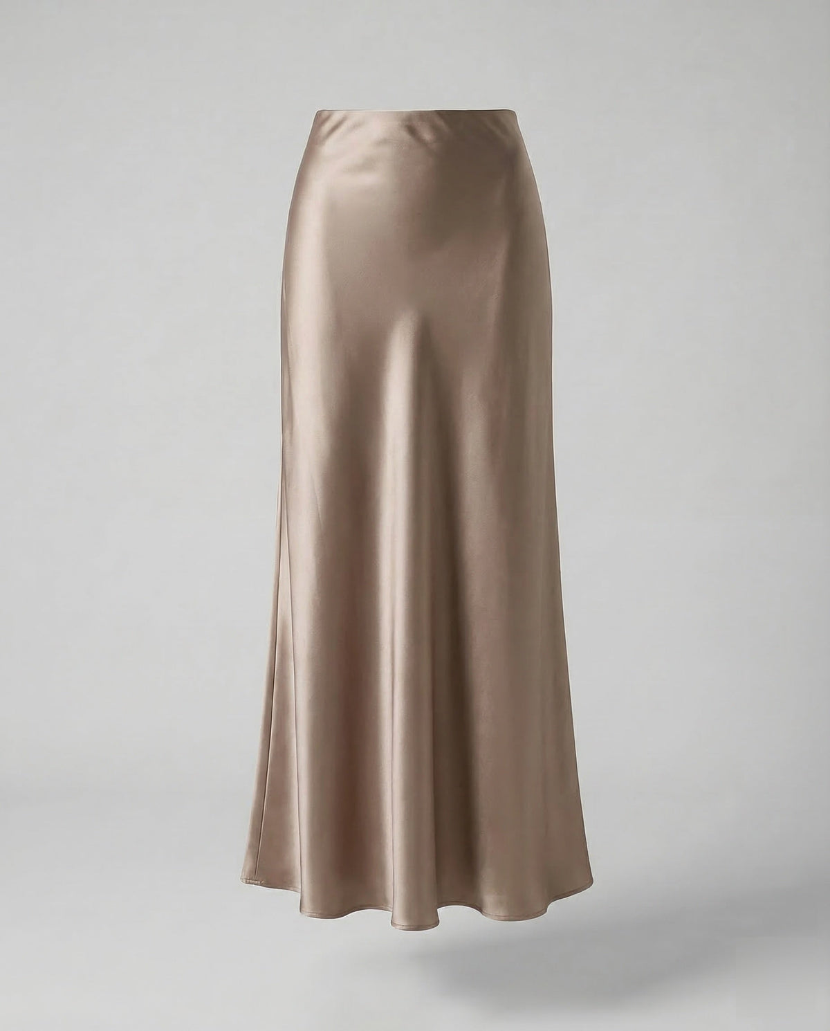 Damen Maxirock Satin High Waist