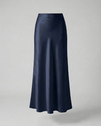 Damen Maxirock Satin High Waist