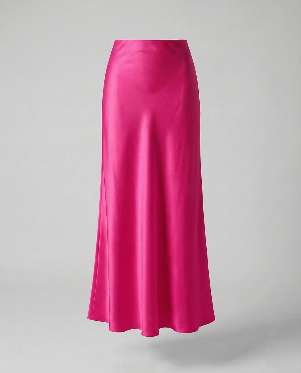 Damen Maxirock Satin High Waist