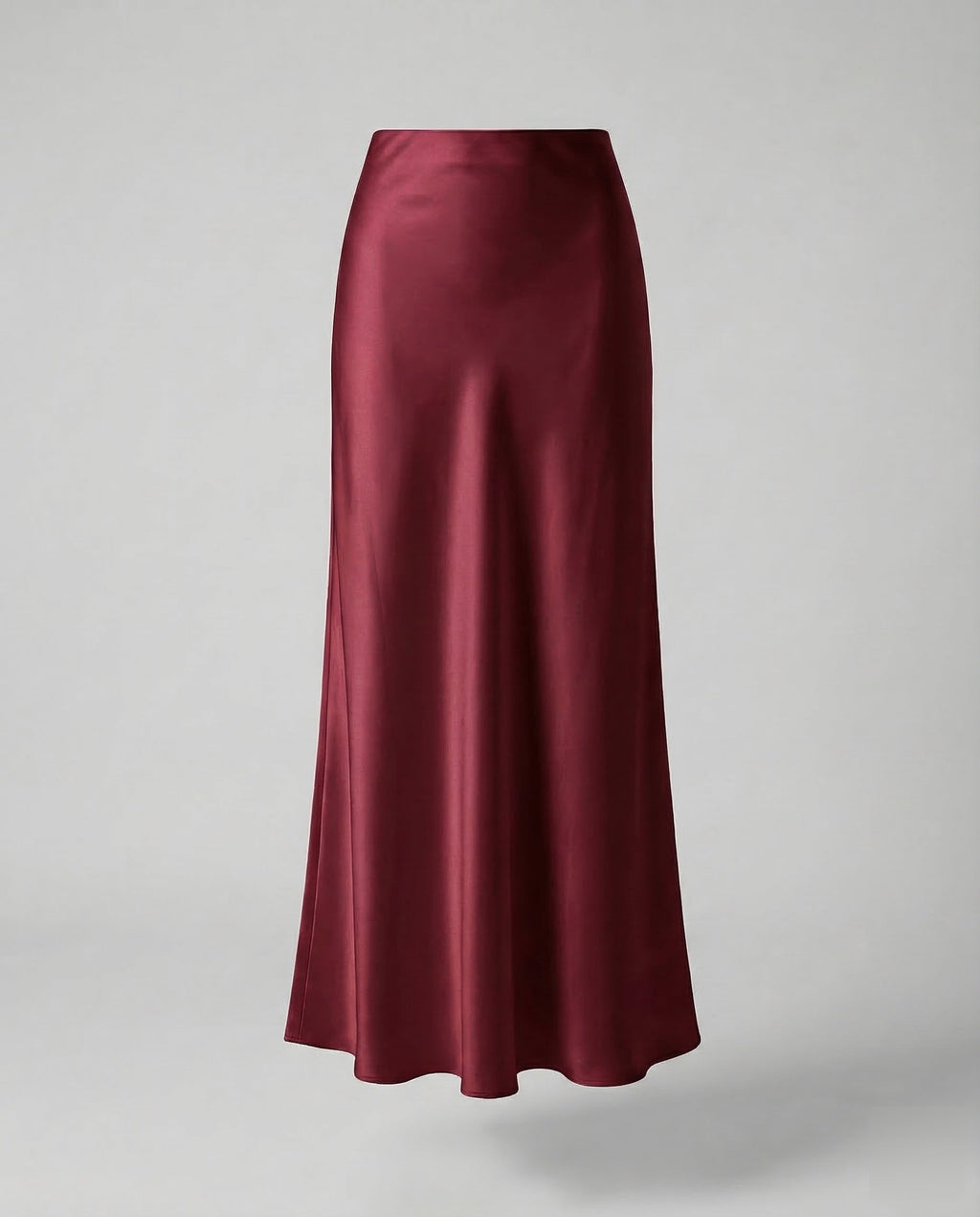 Damen Maxirock Satin High Waist