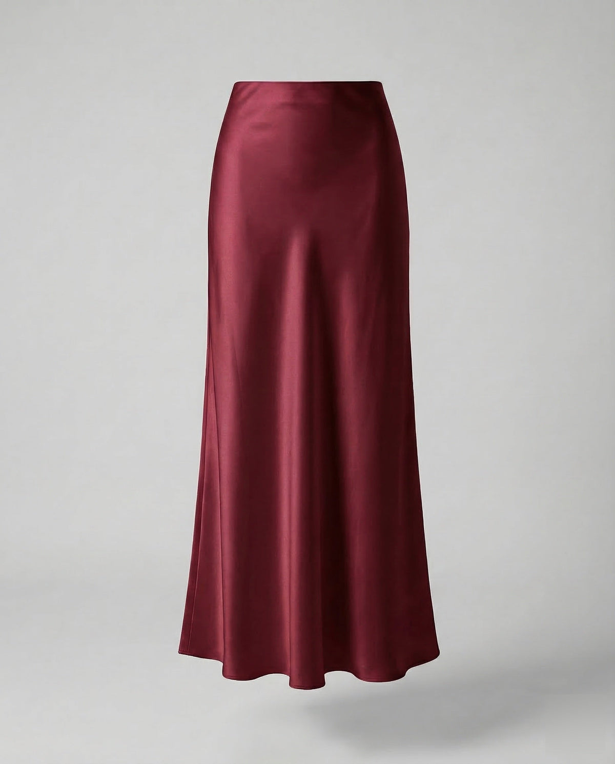 Damen Maxirock Satin High Waist